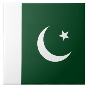 Vlag van Pakistan Tegeltje