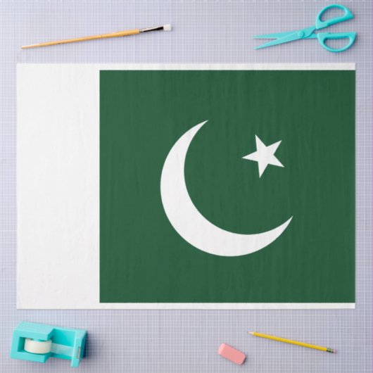 Vlag van Pakistan Tissuepapier (Craft)