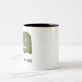 vlag van Pakistan Tweekleurige Koffiemok (Center)