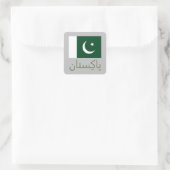 Vlag van Pakistan Vierkante Sticker (Tas)