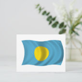 Vlag van Palau Briefkaart (Staand voorkant)
