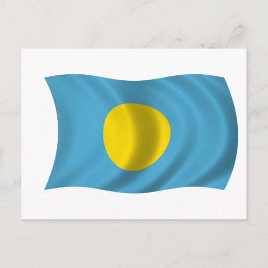 Vlag van Palau Briefkaart (Voorkant)