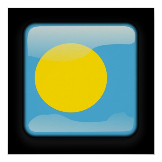 Vlag van Palau Poster (Voorkant)