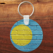 Vlag van Palau Sleutelhanger (Voorkant)