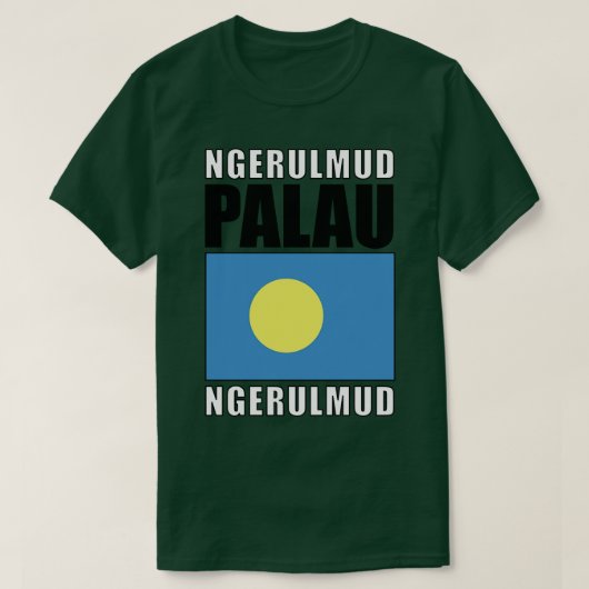 Vlag van Palau T-shirt (Design voorkant)