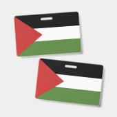 Vlag van Palestina Badge (Voor- en achterkant)