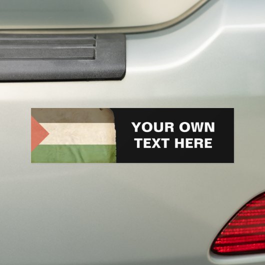 Vlag van Palestina Bumpersticker (Op auto)