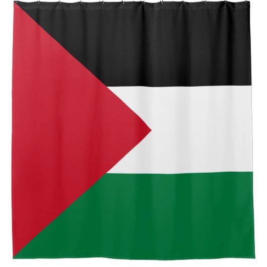 Vlag van Palestina Douchegordijn (Voorkant)
