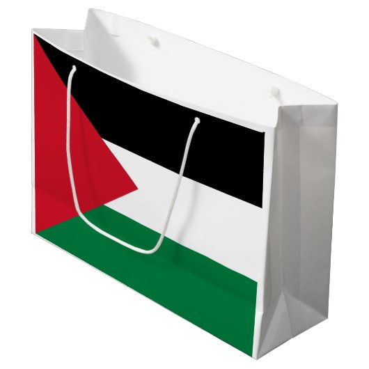 Vlag van Palestina Groot Cadeauzakje (Voorkant Gekanteld)