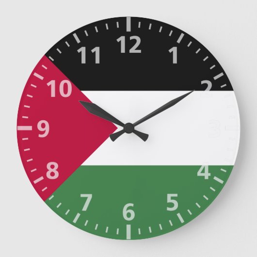 Vlag van Palestina Grote Klok (Voorkant)