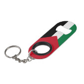 Vlag van Palestina Mini Flessenopener (Voorkant Gekanteld)