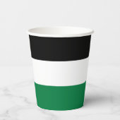 Vlag van Palestina Papieren Bekers (Achterkant)