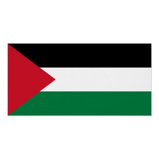Vlag van Palestina Perfect Poster (Voorkant)