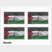 Vlag van Palestina Rechthoekige Sticker (Vel)
