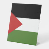 Vlag van Palestina Reclamebord Met Voetstuk (Voorkant)