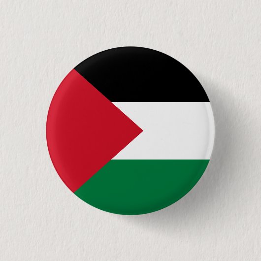Vlag van Palestina Ronde Button 3,2 Cm (Voorkant)
