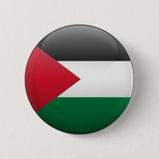 Vlag van Palestina Ronde Button 5,7 Cm