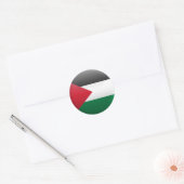 Vlag van Palestina Ronde Sticker (Envelop)