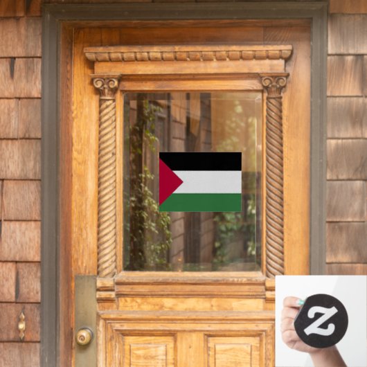 Vlag van Palestina Ruitfolie Window Glass Cling is Raamsticker (Huis Deur)