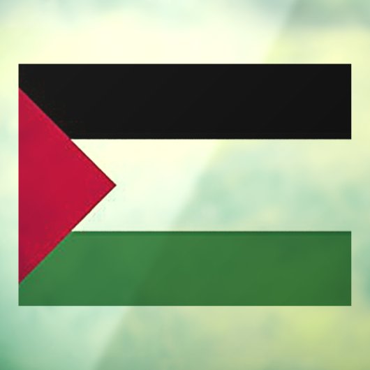 Vlag van Palestina Ruitfolie Window Glass Cling is Raamsticker (Vel 3)