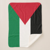 Vlag van Palestina Sherpa Deken (Voorkant)