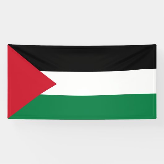 Vlag van Palestina Spandoek (Horizontaal)
