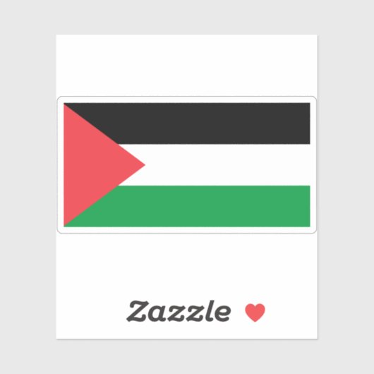 Vlag van Palestina Sticker (Vel)