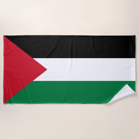 Vlag van Palestina Strandlaken (Voorkant)