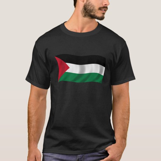 Vlag van Palestina T-shirt (Voorkant)