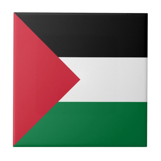 Vlag van Palestina Tegeltje (Voorkant)