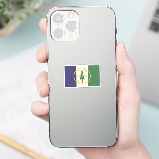 Vlag van Palo Alto, Californië Sticker (Telefoon)