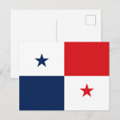 Vlag van Panama Briefkaart (Voorkant / Achterkant)