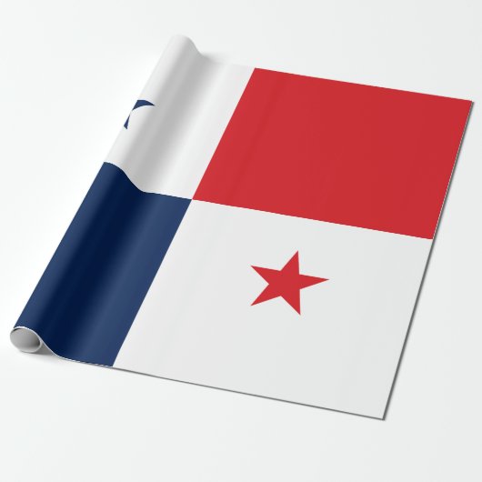 Vlag van Panama Cadeaupapier (Uitgerold)