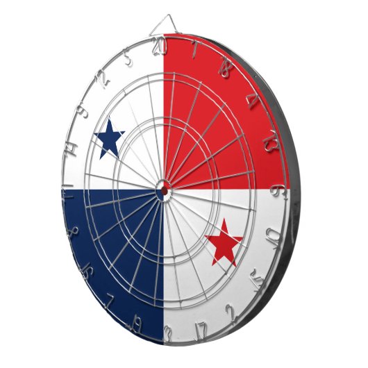 Vlag van Panama Dartbord (Voorkant Rechts)