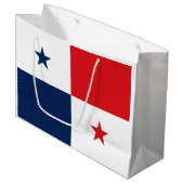 Vlag van Panama Groot Cadeauzakje (Voorkant Gekanteld)