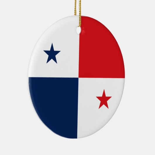 Vlag van Panama Keramisch Ornament (Rechts)