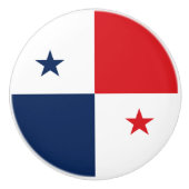 Vlag van Panama Keramische Knop (Voorkant)