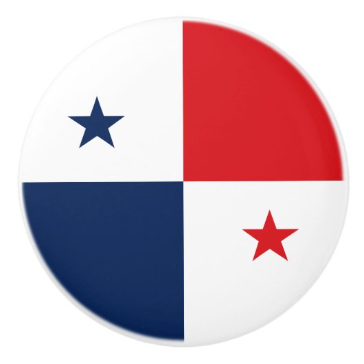 Vlag van Panama Keramische Knop (Voorkant)