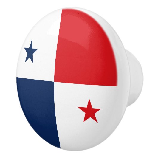 Vlag van Panama Keramische Knop (Rechts)