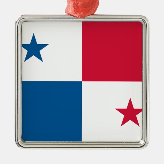 Vlag van Panama Metalen Ornament (Voorkant)