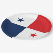 Vlag van Panama Papieren Bordje (Gekanteld)