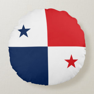 Vlag van Panama Rond Kussen