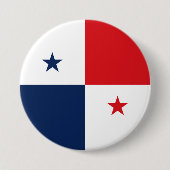 Vlag van Panama Ronde Button 7,6 Cm (Voorkant)