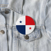 Vlag van Panama Ronde Button 7,6 Cm (In situ)