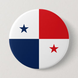 Vlag van Panama Ronde Button 7,6 Cm