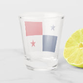Vlag van Panama Shot Glas (Achterkant)