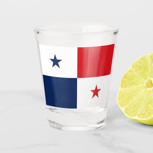Vlag van Panama Shot Glas (Voorkant)