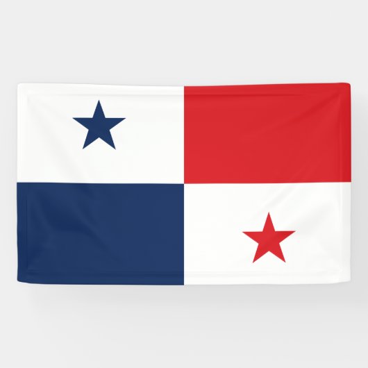 Vlag van Panama Spandoek (Horizontaal)