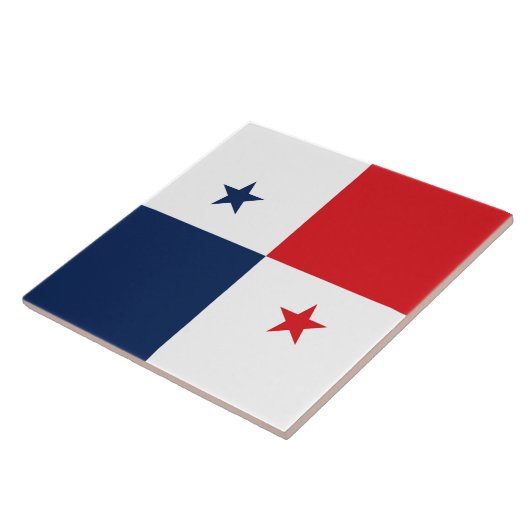 Vlag van Panama Tegeltje (Zijkant)