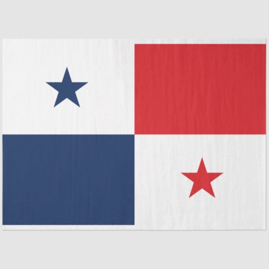 Vlag van Panama Tissuepapier (Voorkant)